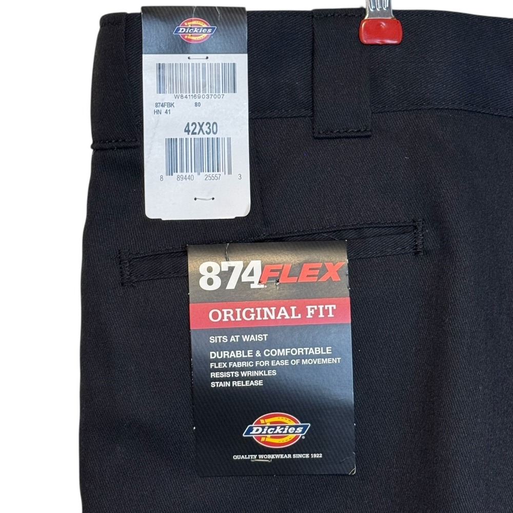 Dickies Men's Dress Pants 847 Flex Original Fit Flat Front Workwear 42X30 NWT - Picture 6 of 11